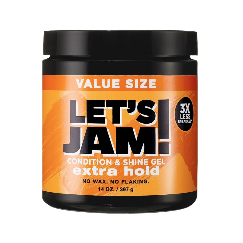 WHOLESALE SOFTSHEEN CARSON LET'S JAM CONDITION & SHINE GEL 14 OZ - EXTRA HOLD - 48 PIECE LOT