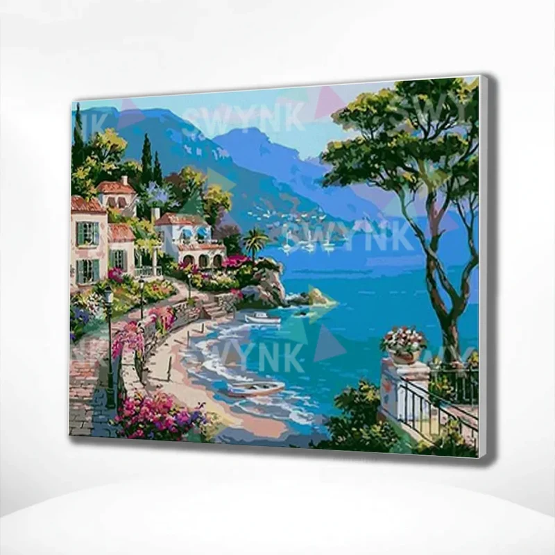 Painting by numbers City by the Sea