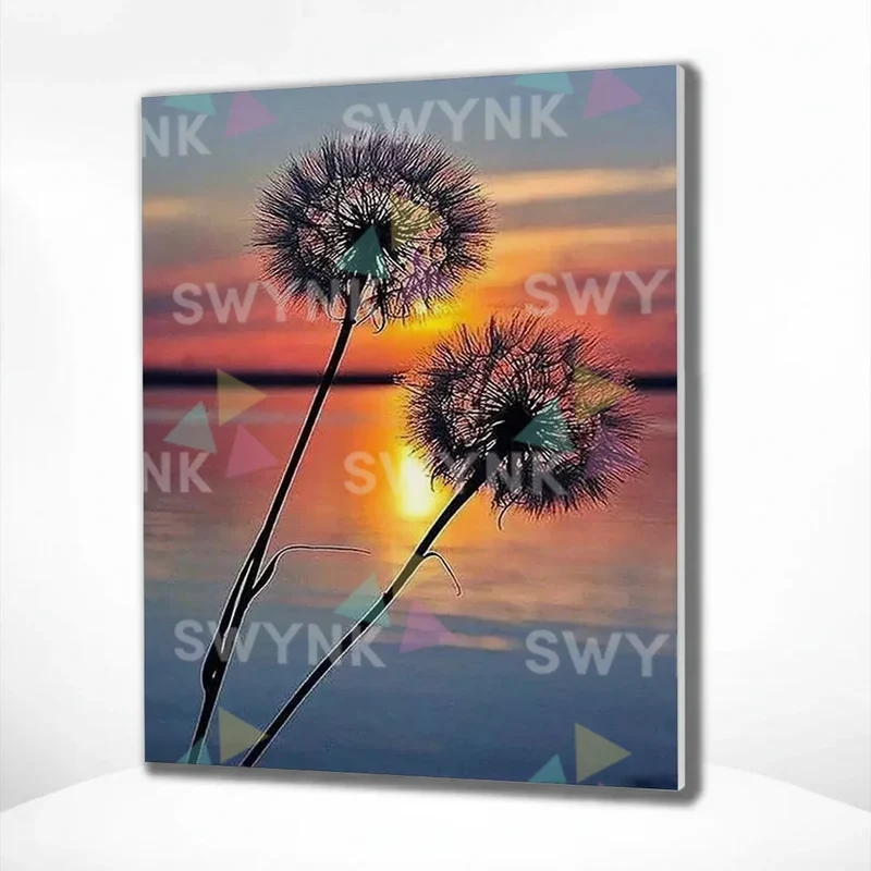 Painting by numbers Dandelion with Sunset