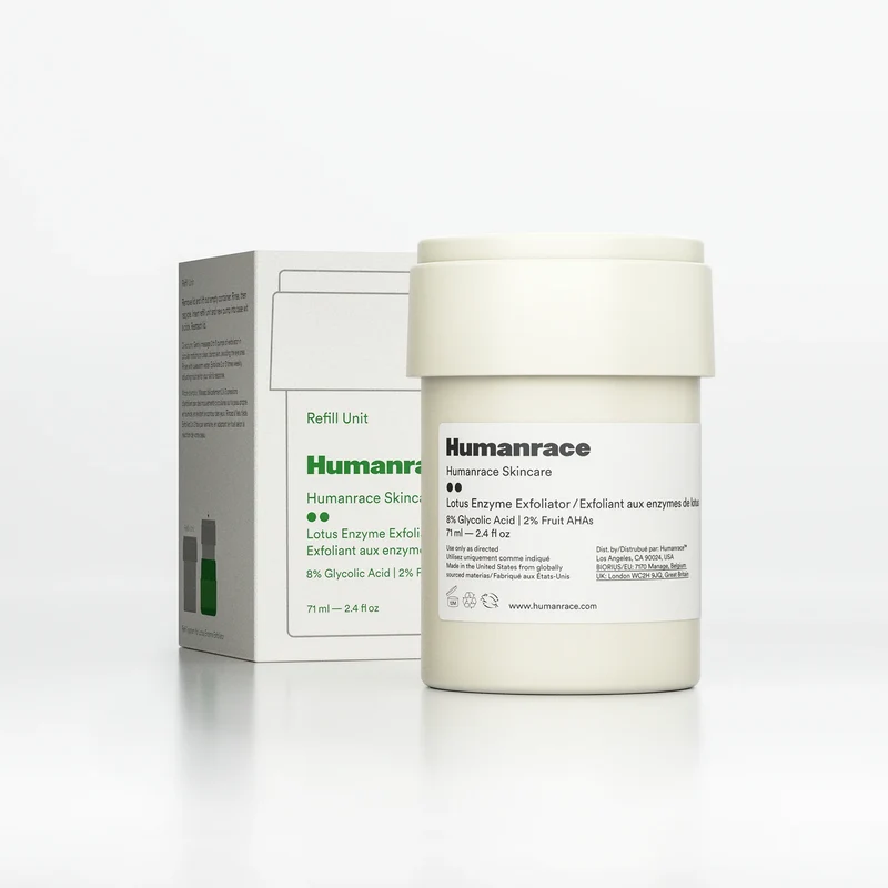 WHOLESALE HUMANRACE SKINCARE LOTUS ENZYME EXFOLIATOR REFILL UNIT 2.4 OZ - 48 PIECE LOT