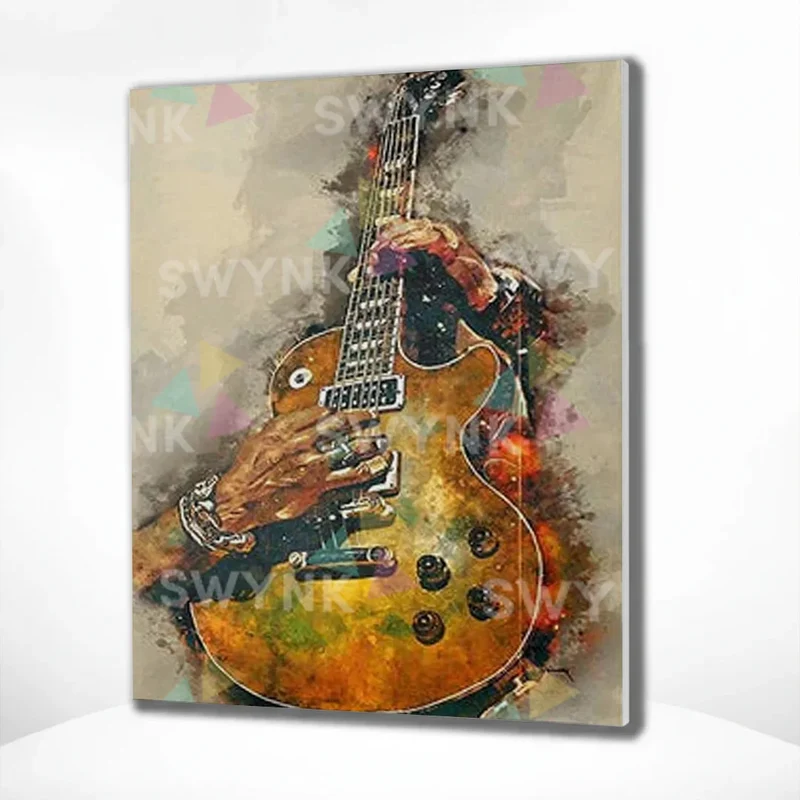 Painting by numbers Guitar