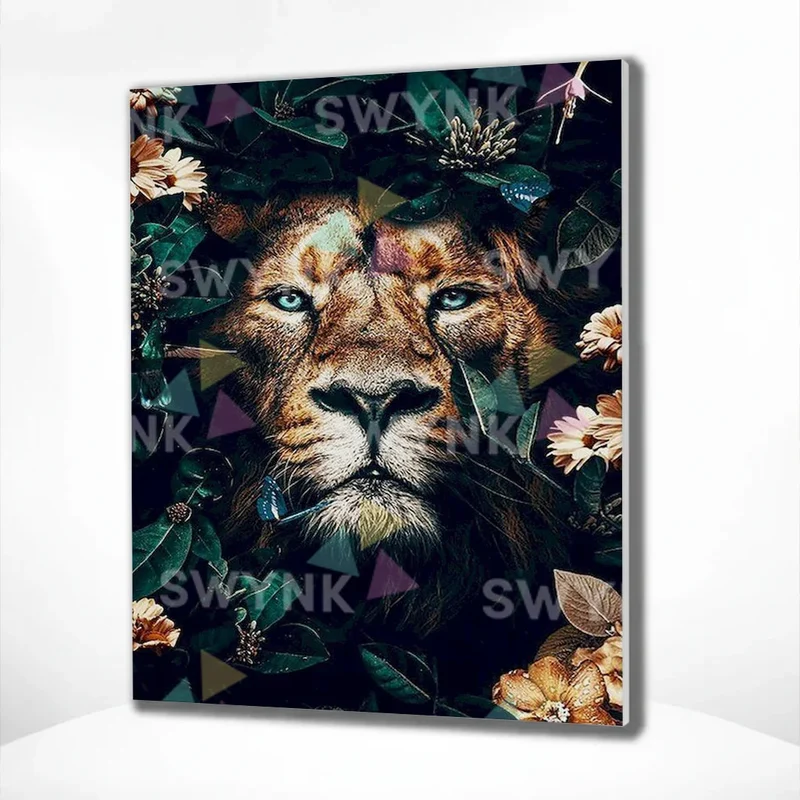Painting by numbers Portrait of a Lion