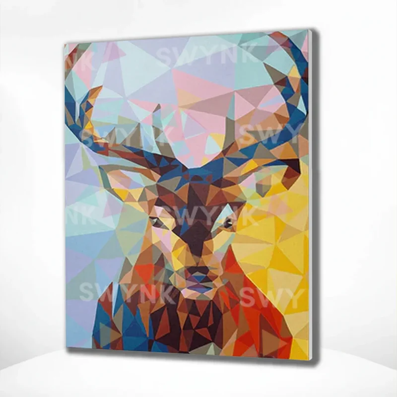 Painting by numbers Colored Deer