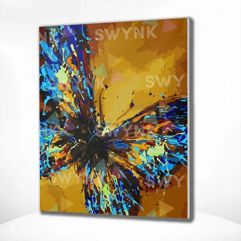 Painting by numbers Blue Butterfly
