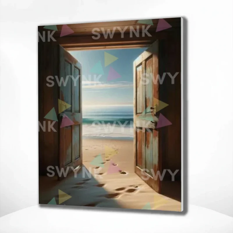 Painting by numbers Door to an Idyllic Beach