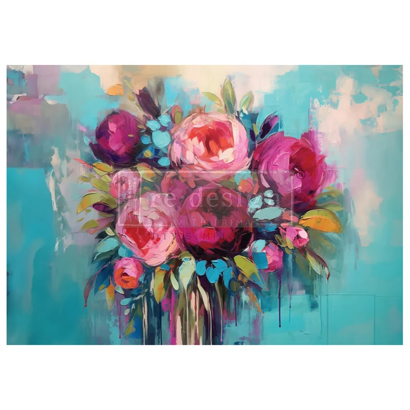 Papel Decoupage Re Design With Prima - BURST OF COLOR