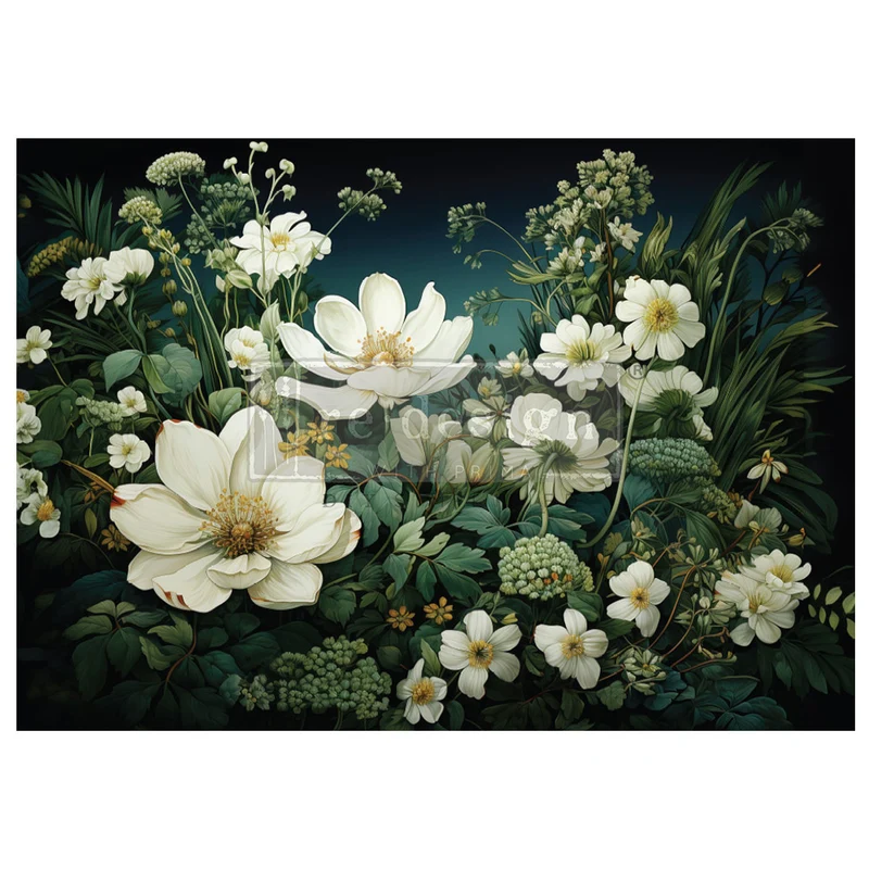 Papel Decoupage Re Design With Prima - CONTRAST OF NIGHT AND PETAL