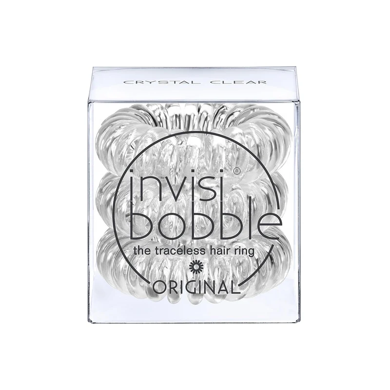 WHOLESALE INVISIBOBBLE ORIGINAL THE TRACELESS HAIR RING 3 PACK - CRYSTAL CLEAR - 50 PIECE LOT