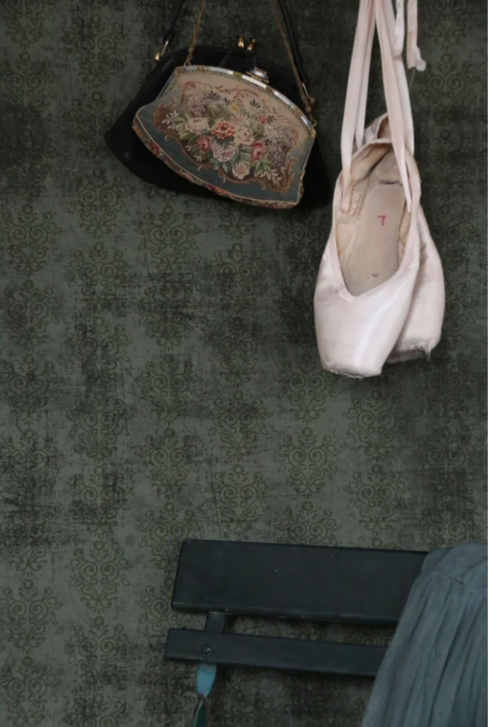 Papel Pintado Vintage - DARK FADED GREEN