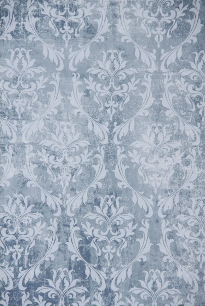 Papel Pintado Vintage - BLUE FADED PATTERN