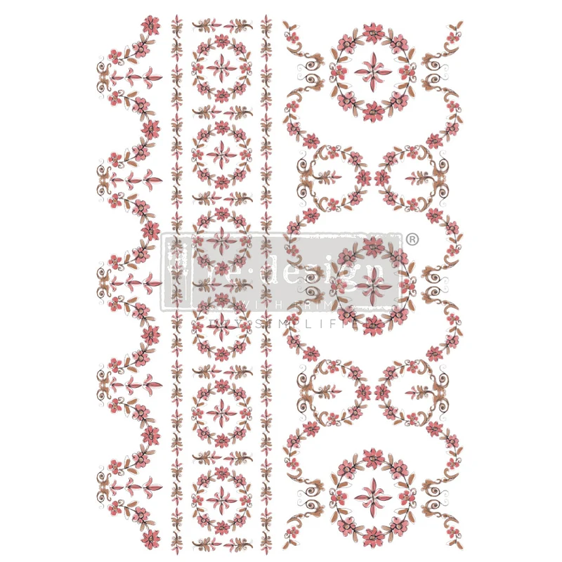 Decor Tranfer RE DESIGN WITH PRIMA - ANNIE SLOAN- FLOWER GARLAND