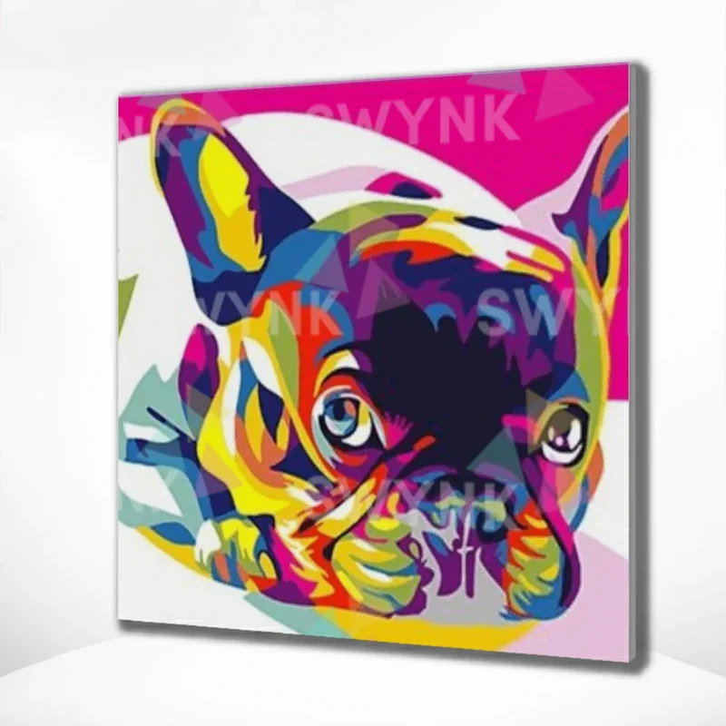 Painting by numbers Bulldog