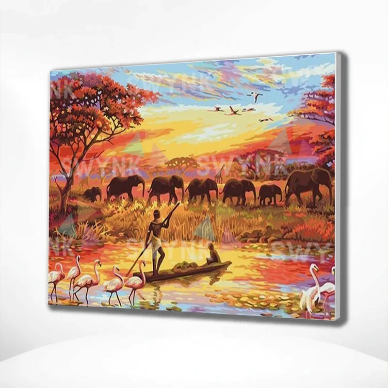 Painting by numbers Africa