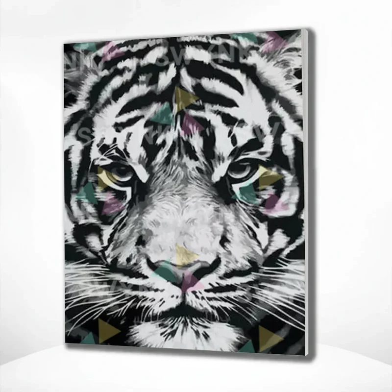 Painting by numbers Tiger