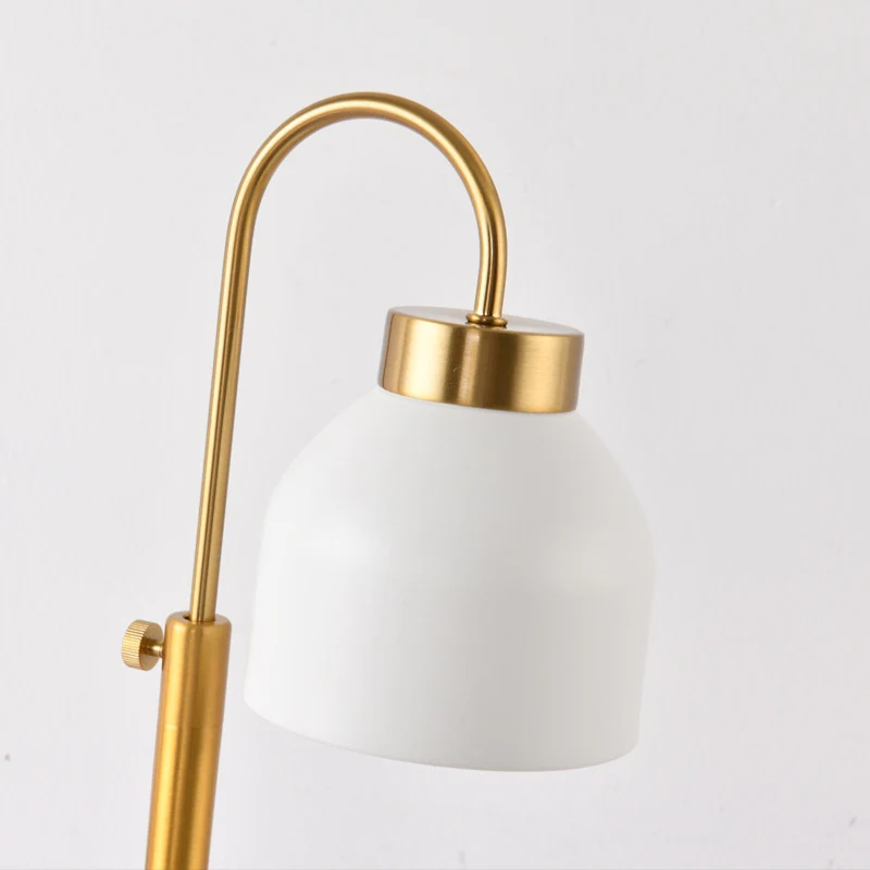 Contemporary Nordic Iron Round Liftable 1-Light Melting Wax Table Lamp For Bedroom
