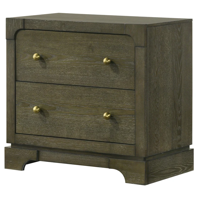 Coaster Furniture Gran Park 224932 2-Drawer Nightstand Bedside Table - Dark Cocoa