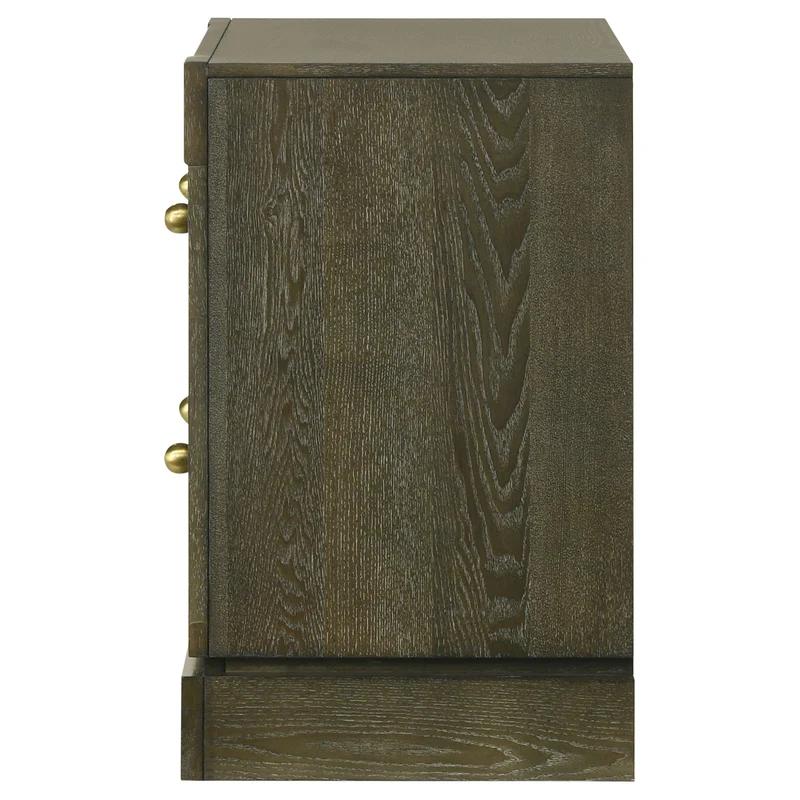 Coaster Furniture Gran Park 224932 2-Drawer Nightstand Bedside Table - Dark Cocoa