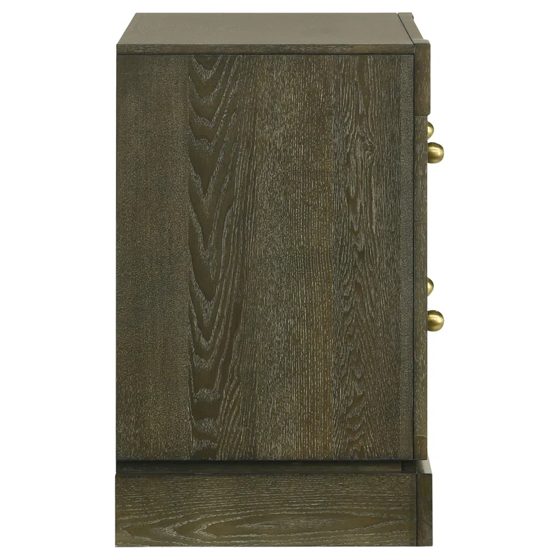 Coaster Furniture Gran Park 224932 2-Drawer Nightstand Bedside Table - Dark Cocoa