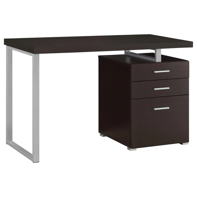 Coaster Furniture Brennan 800519 47-inch 3-Drawer Office Computer Desk - Cappuccino