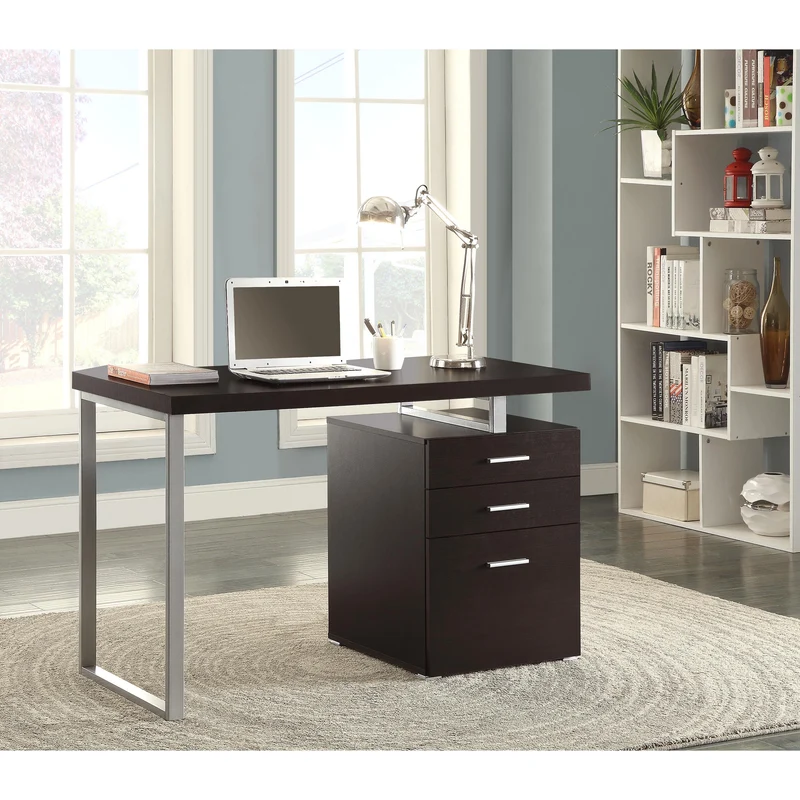 Coaster Furniture Brennan 800519 47-inch 3-Drawer Office Computer Desk - Cappuccino