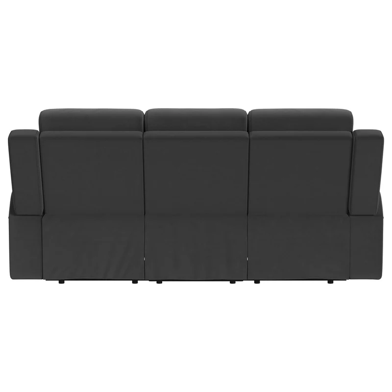 Coaster Furniture Brentwood 610284 Upholstered Motion Reclining Sofa - Dark Charcoal