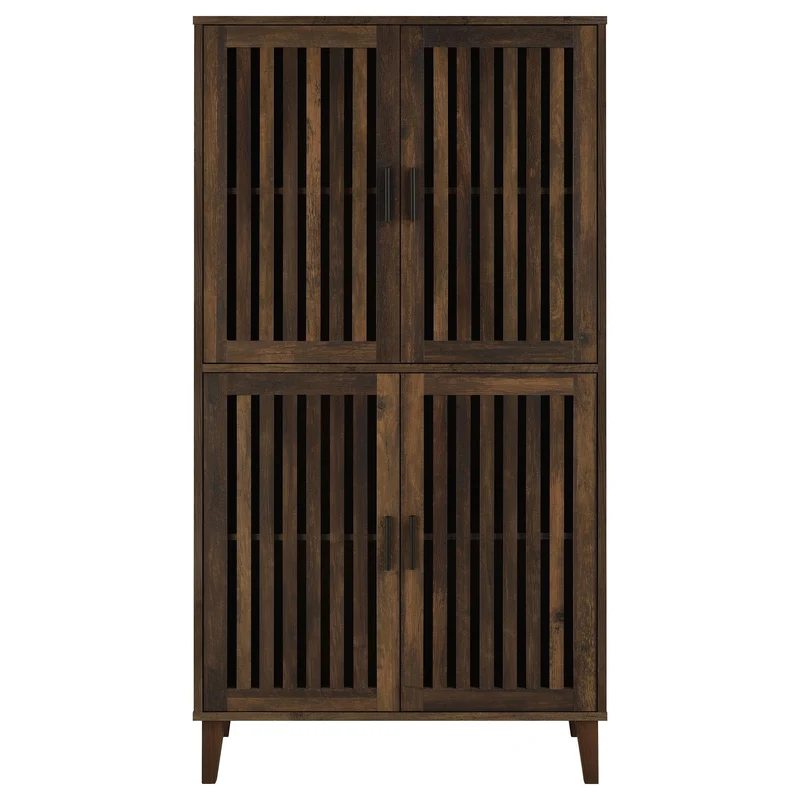 Coaster Furniture Elouise 950335 4-door Engineered Wood Tall Accent Cabinet - Dark Pine