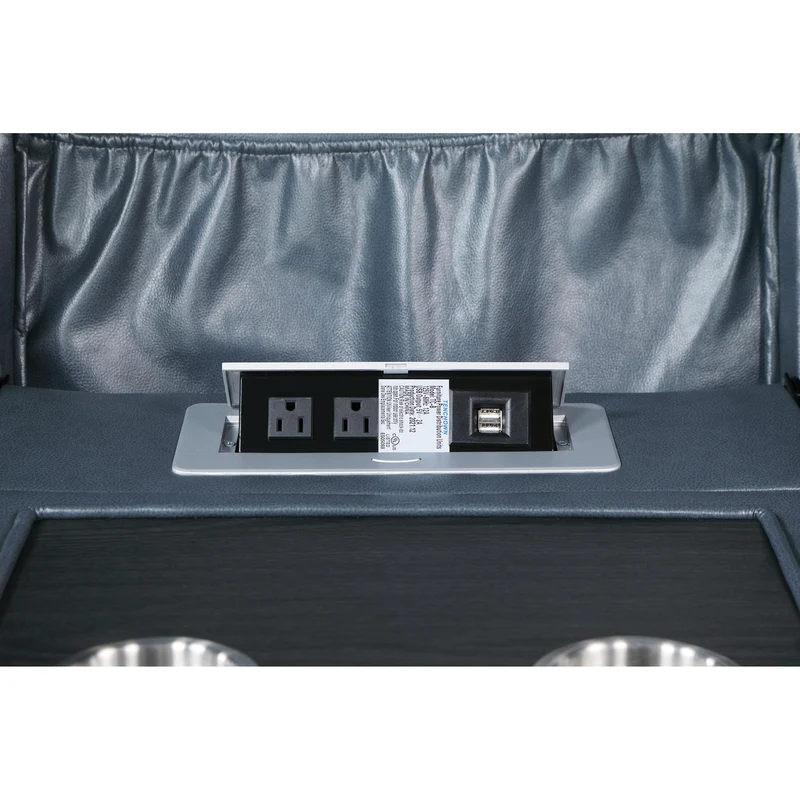 Coaster Furniture Sloane 610271 Upholstered Padded Arm Reclining Sofa - Blue