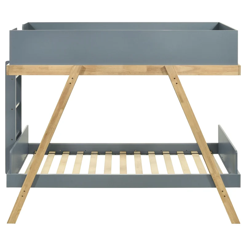Coaster Furniture Frankie 460572T Wood Twin Over Twin Bunk Bed - Blue and Natural
