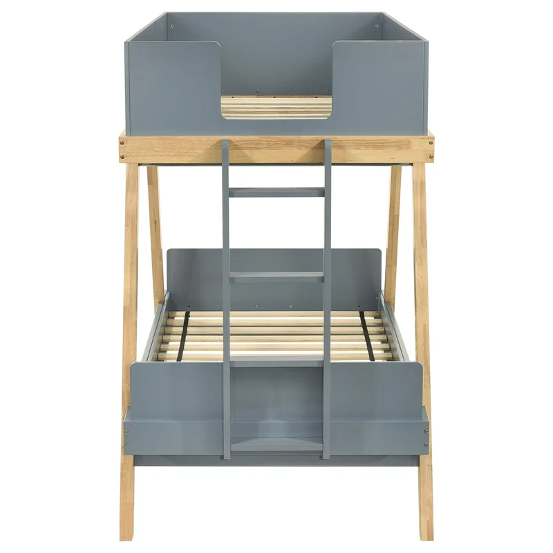 Coaster Furniture Frankie 460572T Wood Twin Over Twin Bunk Bed - Blue and Natural