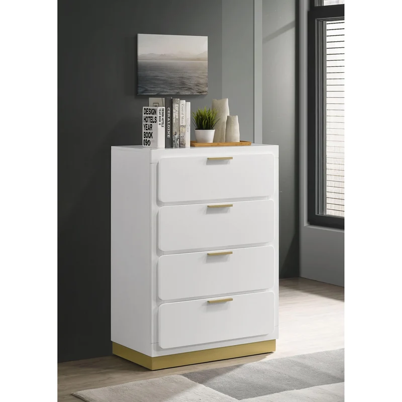 Coaster Furniture Caraway 224775 4-Drawer Bedroom Chest - White