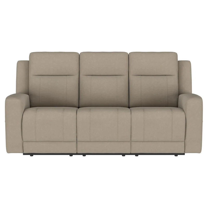 Coaster Furniture Brentwood 610281 Upholstered Motion Reclining Sofa - Taupe