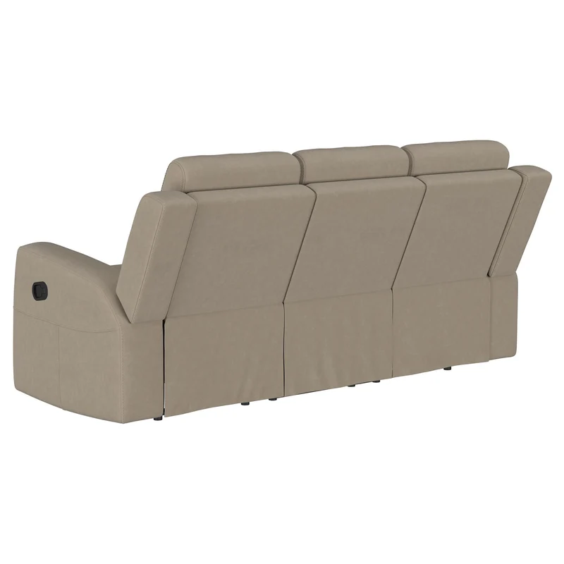 Coaster Furniture Brentwood 610281 Upholstered Motion Reclining Sofa - Taupe