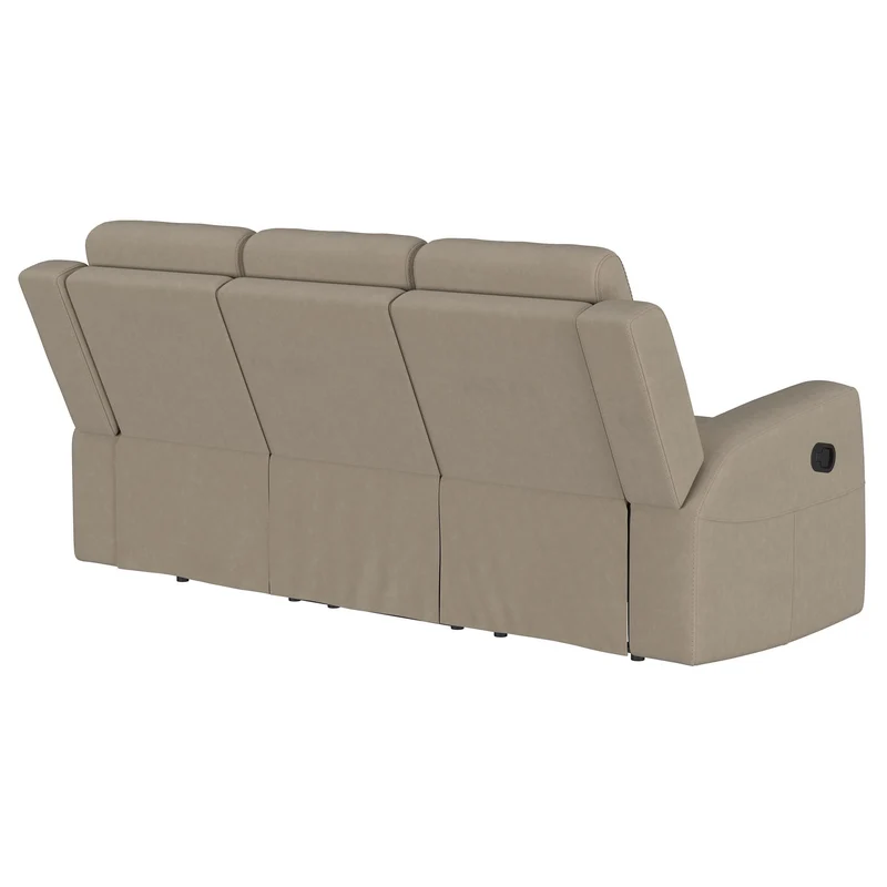 Coaster Furniture Brentwood 610281 Upholstered Motion Reclining Sofa - Taupe