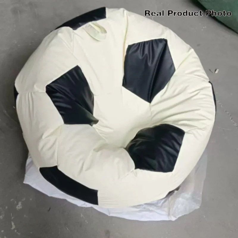 Contemporary Creative Synthetic Fabric EPP EPS Football Portable Washable Bean Bag Lazy Sofa For Living Room And Bedroom