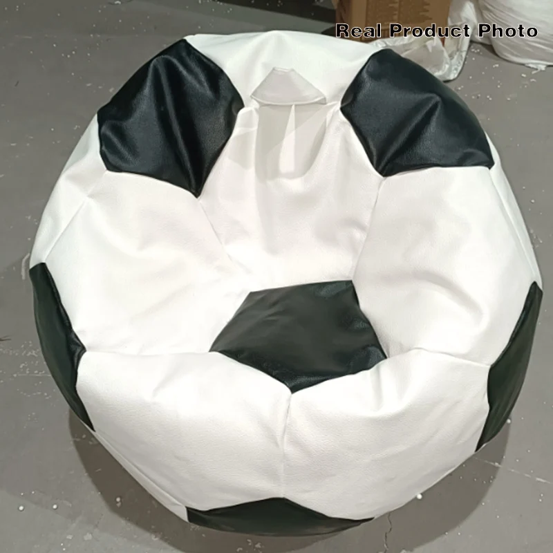 Contemporary Creative Synthetic Fabric EPP EPS Football Portable Washable Bean Bag Lazy Sofa For Living Room And Bedroom