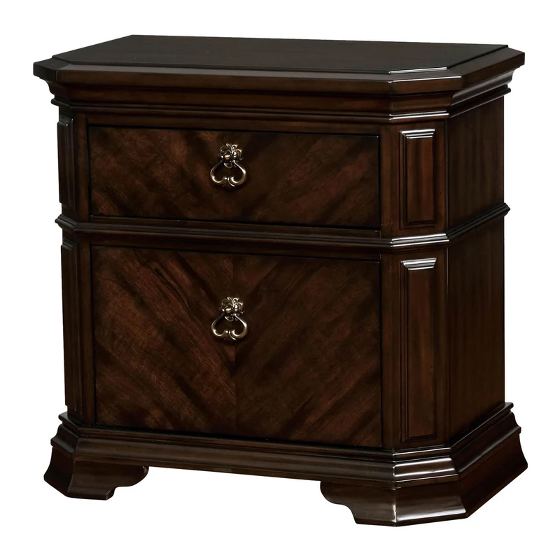 Furniture of America Calliope 2-Drawer Nightstand CM7751N