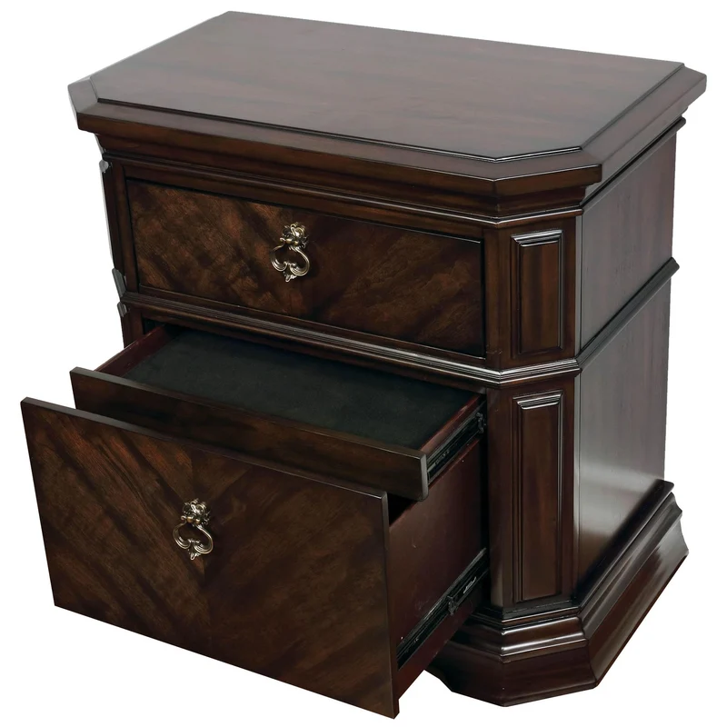 Furniture of America Calliope 2-Drawer Nightstand CM7751N