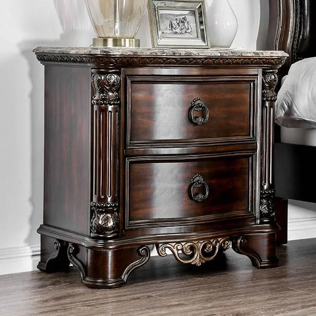 Furniture of America Menodora 2-Drawer Nightstand CM7311N