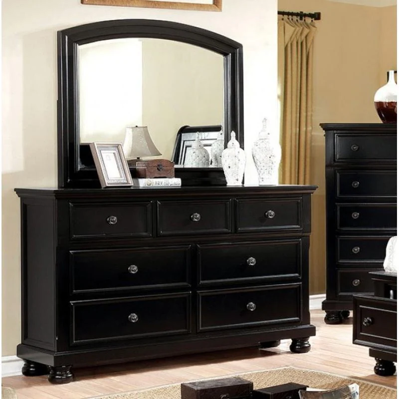 Furniture of America Castor Dresser Mirror CM7590BK-M