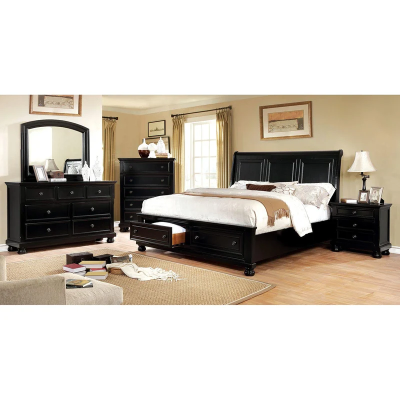 Furniture of America Castor Dresser Mirror CM7590BK-M