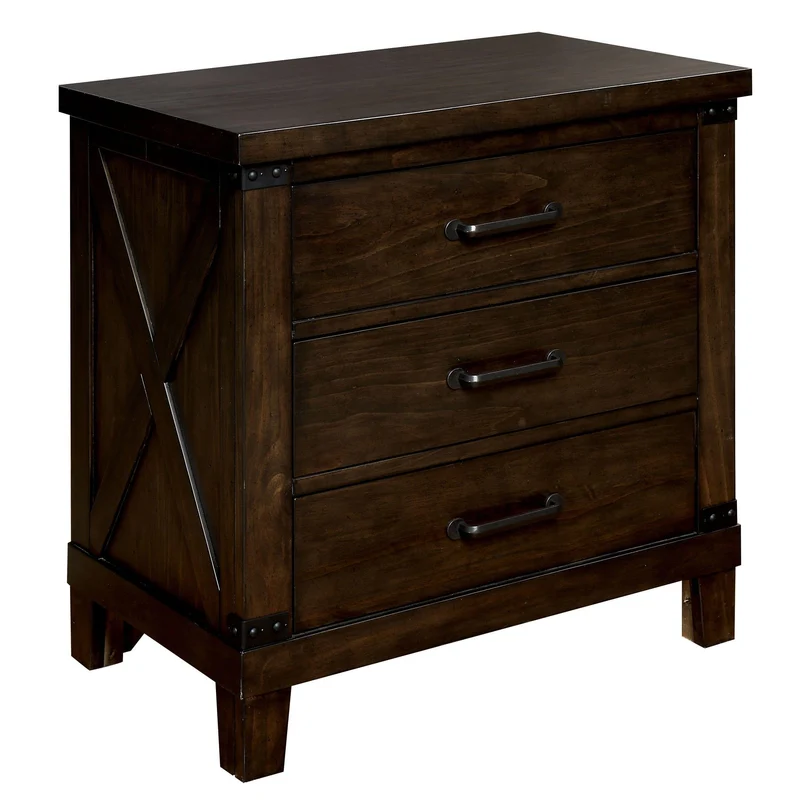 Furniture of America Bianca 3-Drawer Nightstand CM7734N