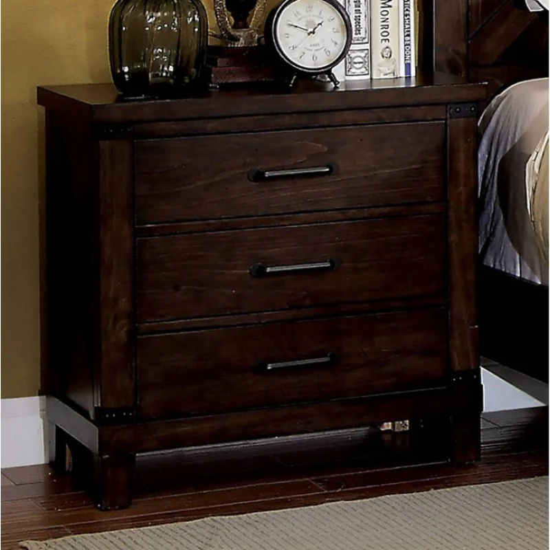 Furniture of America Bianca 3-Drawer Nightstand CM7734N