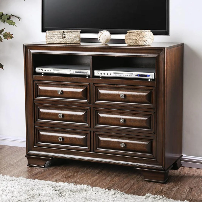 Furniture of America Brandt 6-Drawer Media Chest CM7302CH-TV