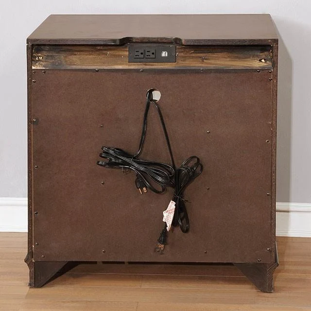 Furniture of America Brandt 3-Drawer Nightstand CM7302CH-N