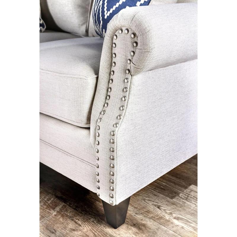 Furniture of America Giovanni Stationary Fabric Sofa SM2672-SF