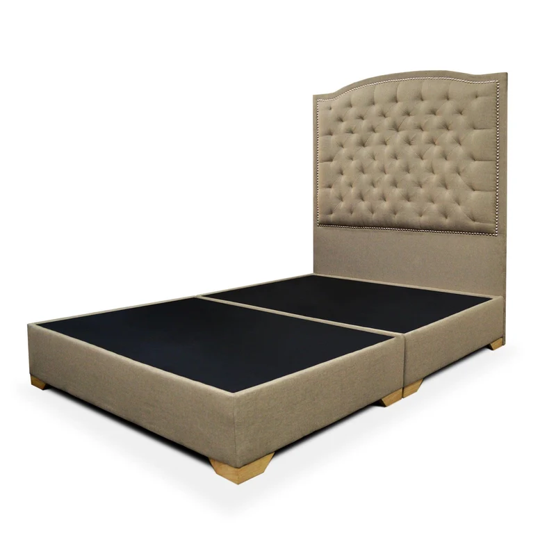 Cama Lawrence Tela Camel 160 cm