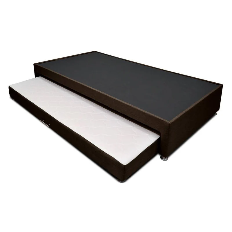 Cama Tarima Nido Dreamer Tela Café 120X190 cms