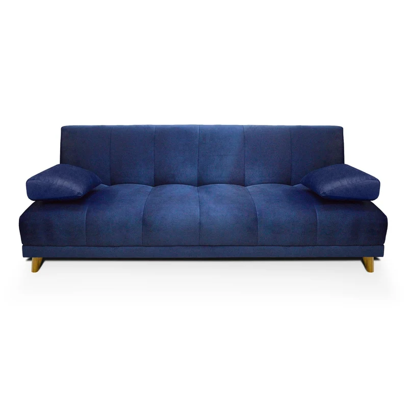 Sofá Cama 3 Posiciones Sabath Tela Azul