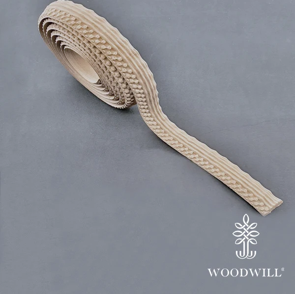 Wood Carved Flexible Trimm 215 Cm X 2.3 Cm