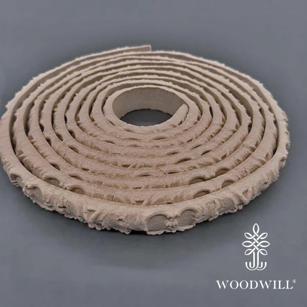 Wood Carved Flexible Trimm 215cm x 1.1 Cm